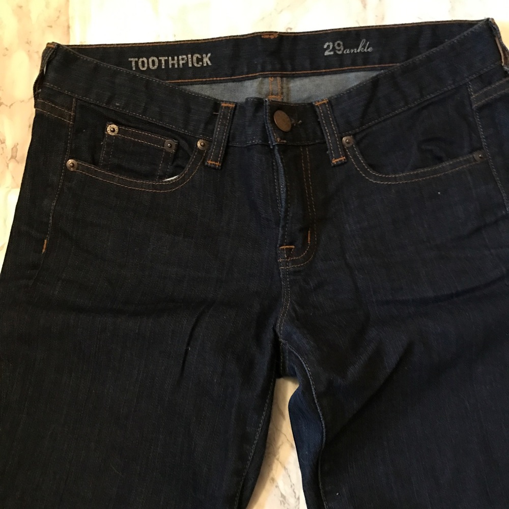 J Crew size 29 skinny Toothpick Jeans